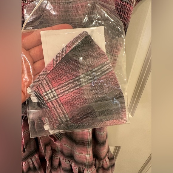Likely Paretti Plaid Smock Cotton Sundress Pink Multi Size 12 - Picture 9 of 15